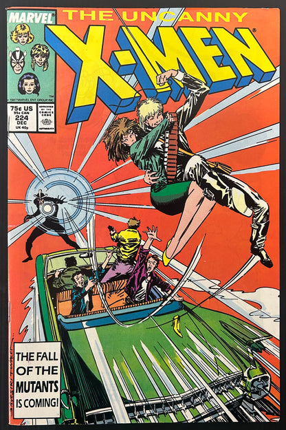 UNCANNY X-MEN #224 [MARVEL COMICS] DIRECT 1987 FN/VF