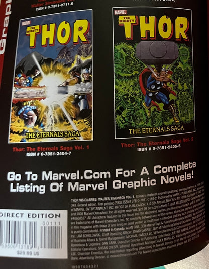 THOR VISIONARIES WALTER SIMONSON VOL 1 [MARVEL] TPB COMIC 2008