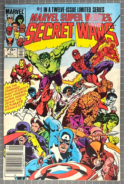 🔑 MARVEL SUPER HEROES SECRET WARS #1 [MARVEL COMICS] NEWSSTAND 1984 FN+