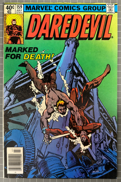 🔑 DAREDEVIL #159 [MARVEL COMICS] NEWSSTAND *COVER ART FRANK MILLER* 1979 VF-
