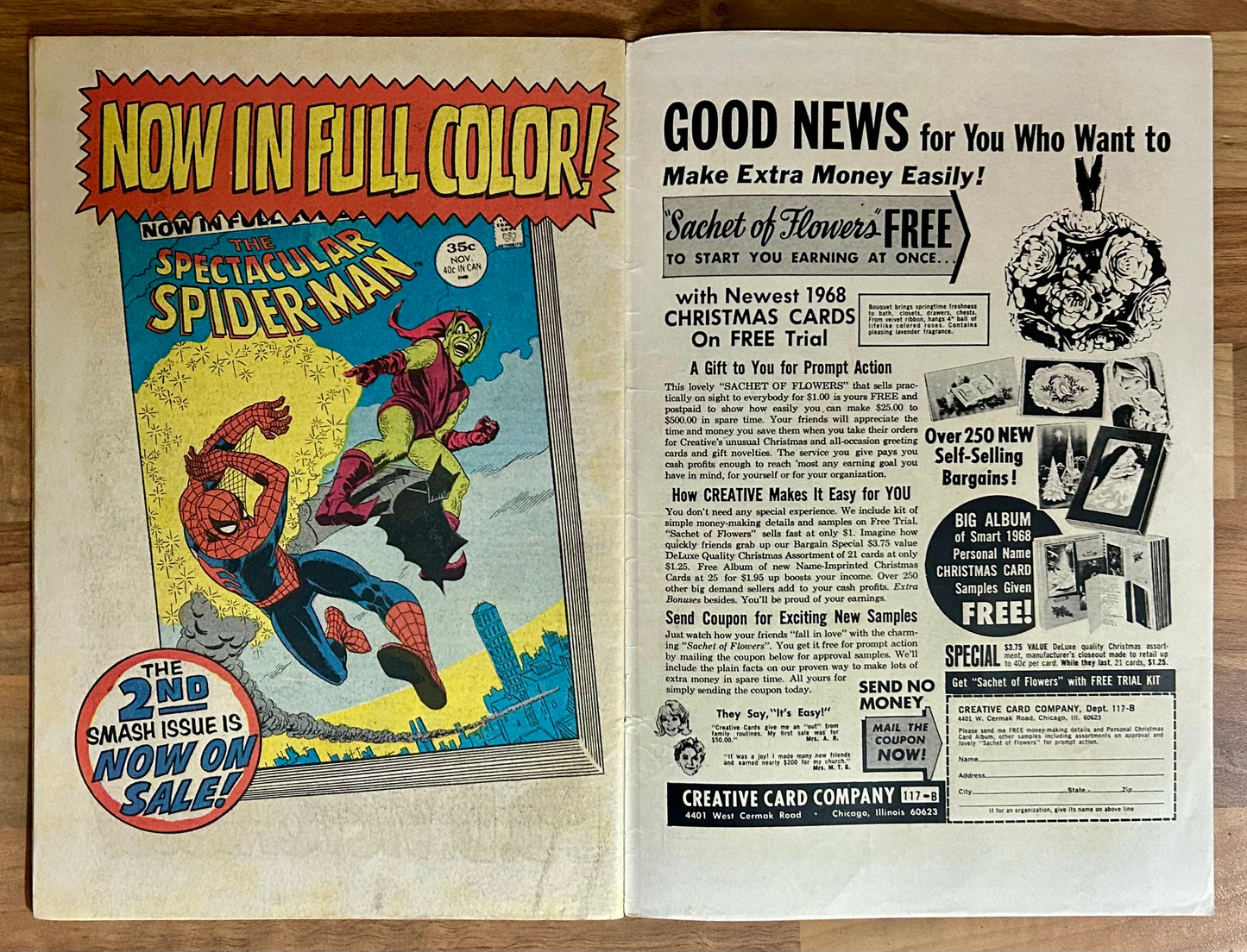 DAREDEVIL #45 [MARVEL COMICS] DIRECT 1968 VG/FN