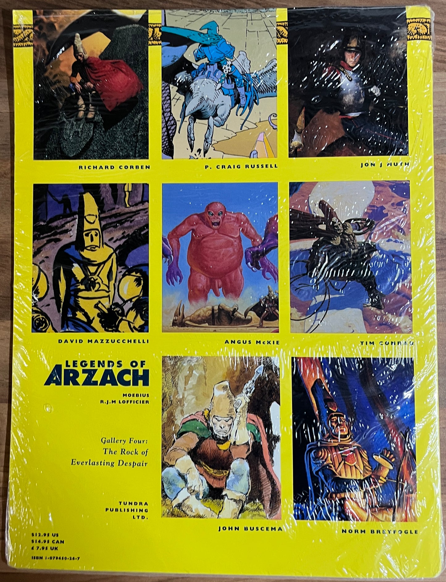 Legends of Arzach Gallery Four: The Rock of Everlasting Despair - R.J.M. Lofficier & Moebius (8 Prints)