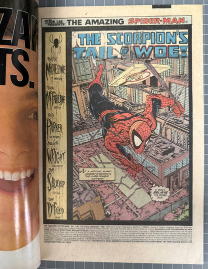 🔑 THE AMAZING SPIDER-MAN #319 [MARVEL COMICS] NEWSSTAND *TODD MCFARLANE* 1989 VG/FN