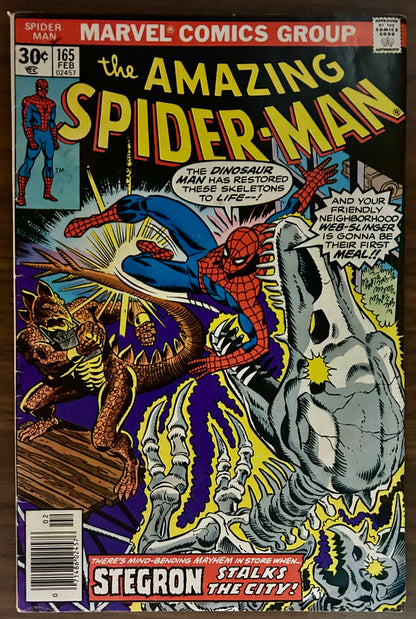 THE AMAZING SPIDER-MAN #165 [MARVEL COMICS] NEWSSTAND 1977