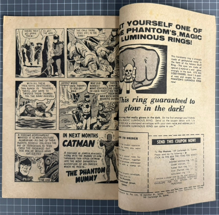 CATMAN #18 [TRICHO] AUSTRALIAN *SCARCE* PRE-DECIMAL COMIC 1962