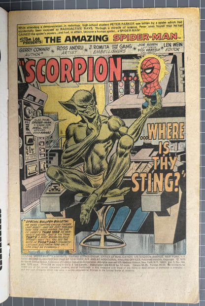 THE AMAZING SPIDER-MAN #146 [MARVEL COMICS] 1975 VG-