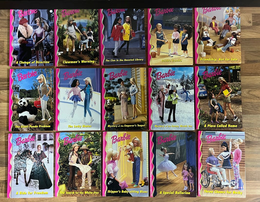 Vintage Barbie Book Collection Lot of 15 Hardcover Grolier Book Club