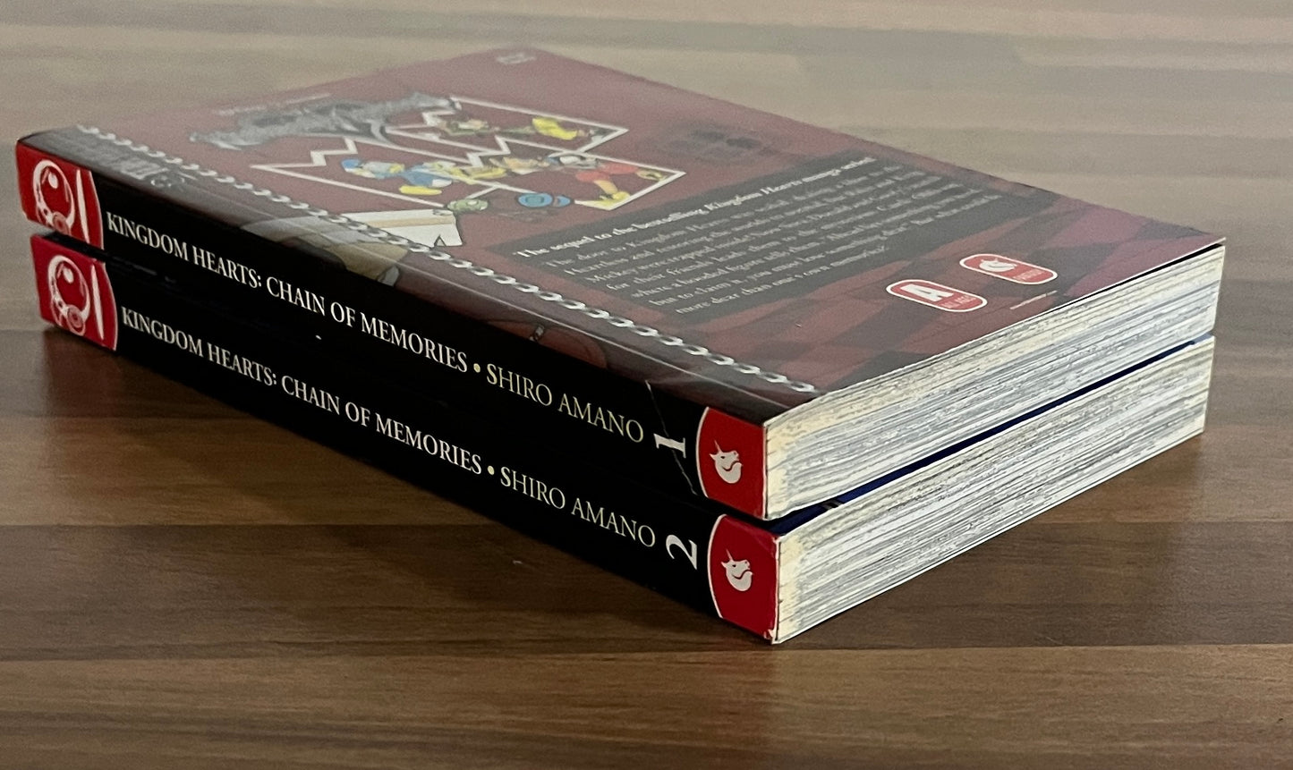 Kingdom Hearts: Chain of Memories Complete Series # 1, 2 + Slipcase Shiro Amano