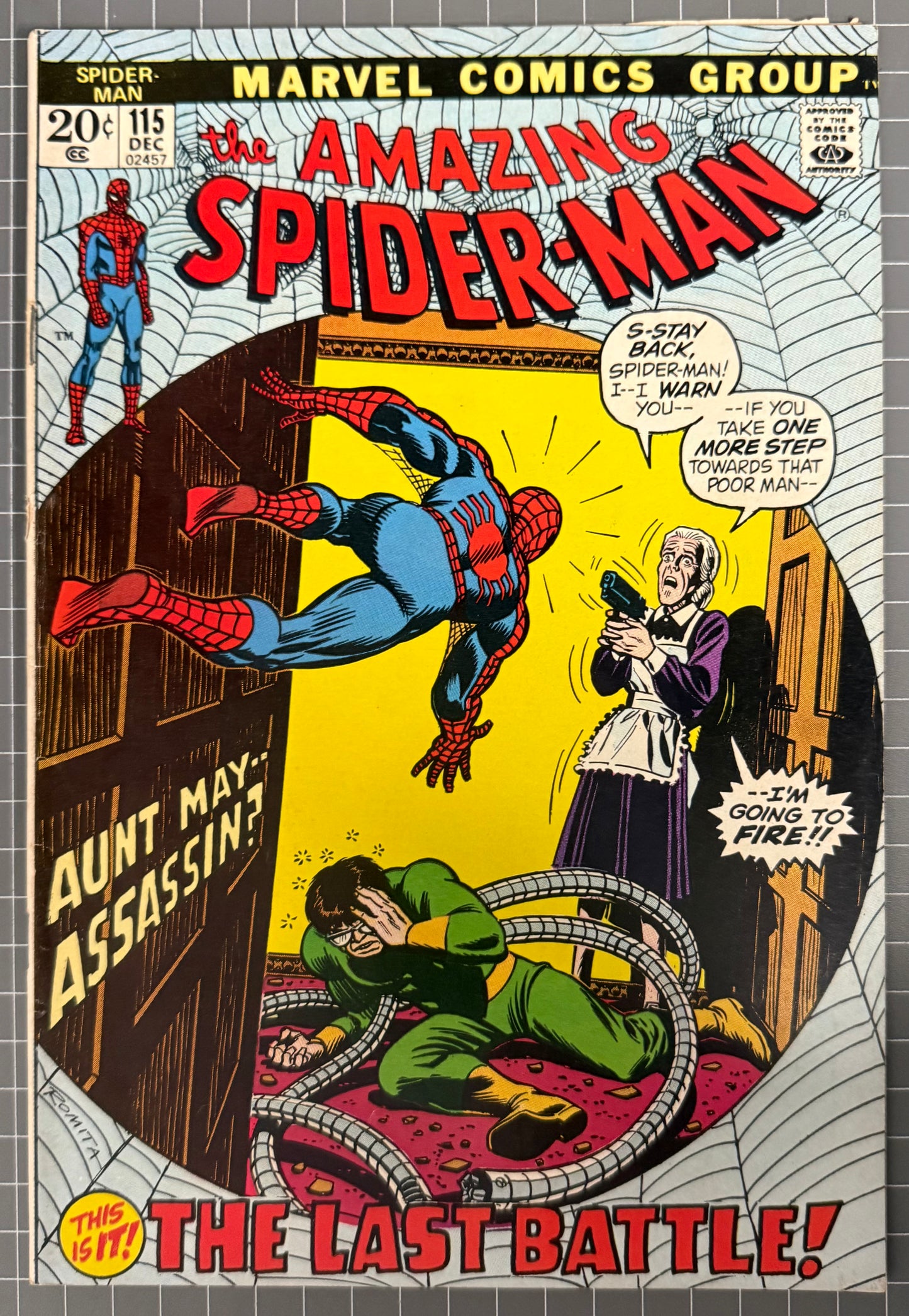 THE AMAZING SPIDER-MAN #115 [MARVEL COMICS] *JOHN ROMITA* 1972 FN+