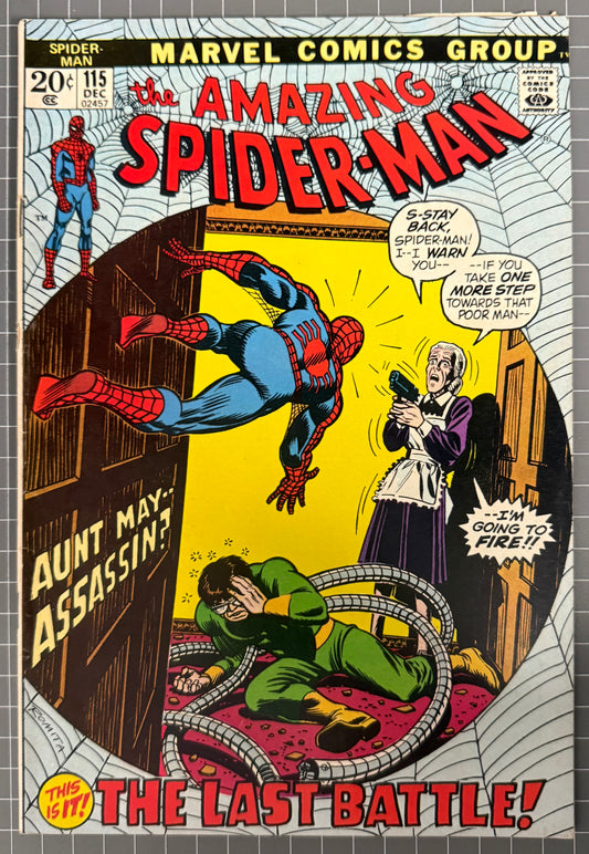 THE AMAZING SPIDER-MAN #115 [MARVEL COMICS] *JOHN ROMITA* 1972 FN+
