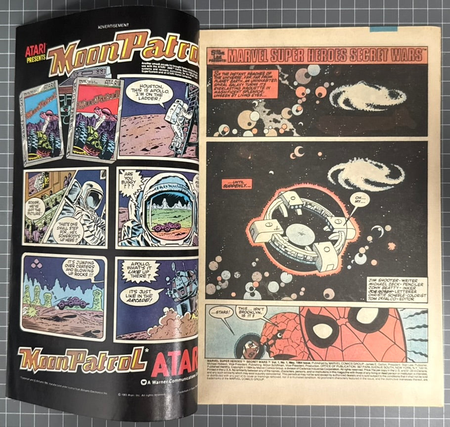 🔑 MARVEL SUPER HEROES SECRET WARS #1 [MARVEL COMICS] NEWSSTAND 1984 FN+