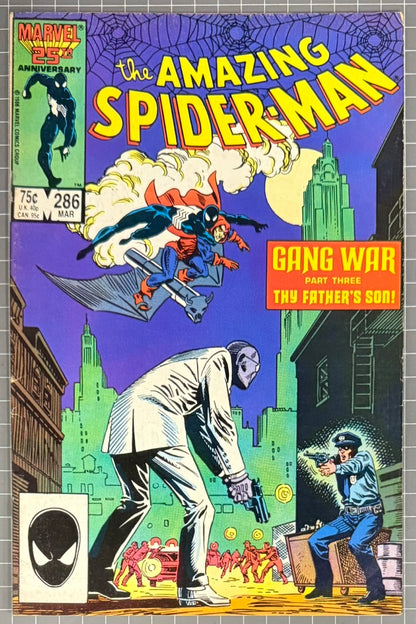 THE AMAZING SPIDER-MAN #286 [MARVEL COMICS] DIRECT *GANG WAR PART 3* 1987 FN/VF