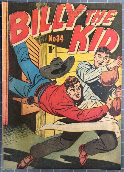BILLY THE KID #34 (ATLAS PUBLICATIONS) AUSTRALIAN WESTERN PRE-DECIMAL COMIC 1958