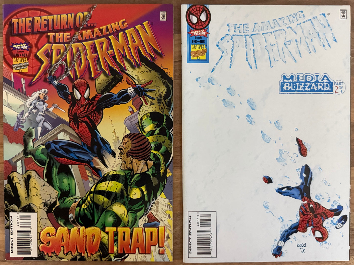 🔑 AMAZING SPIDER-MAN COMPLETE #399-408 [MARVEL COMICS] LOT 10 DIRECT HIGH GRADE