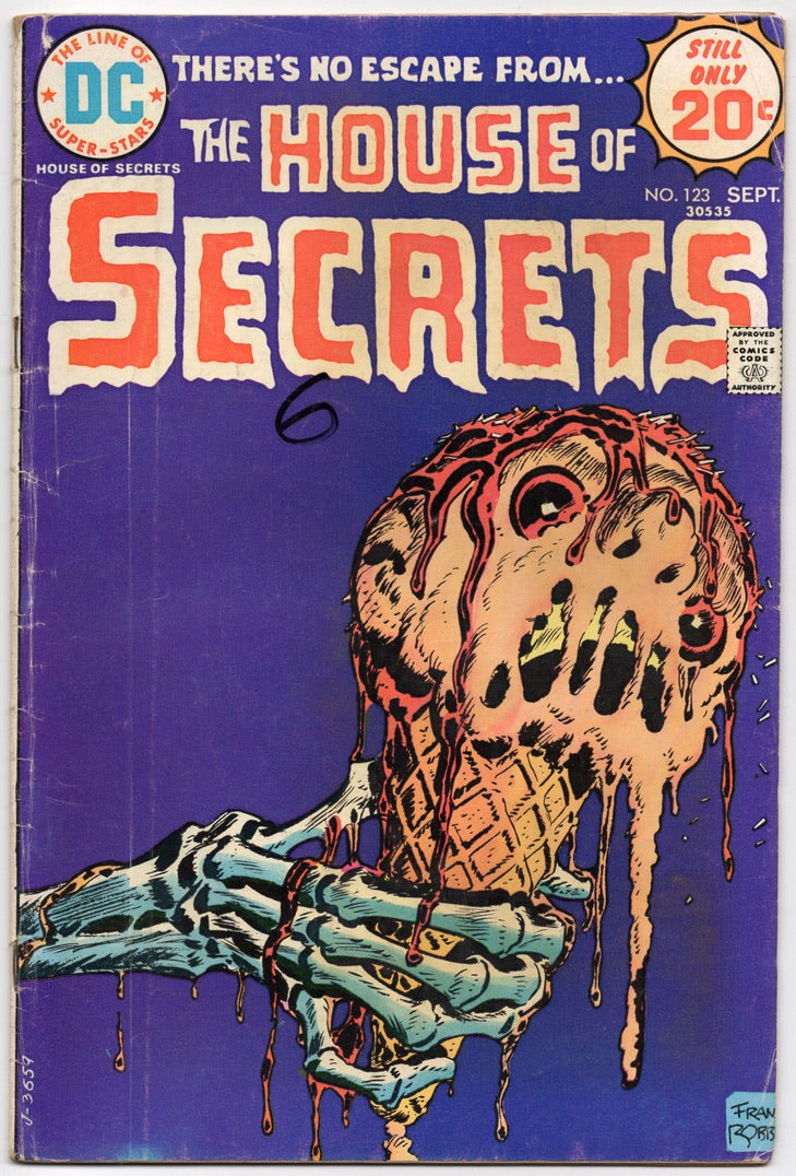 🔑 HOUSE OF SECRETS #123 [DC COMICS] DIRECT 1974 VG-