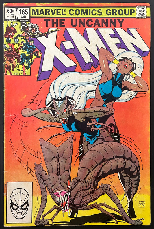 THE UNCANNY X-MEN #165 [MARVEL COMICS] DIRECT 1983 VG/FN