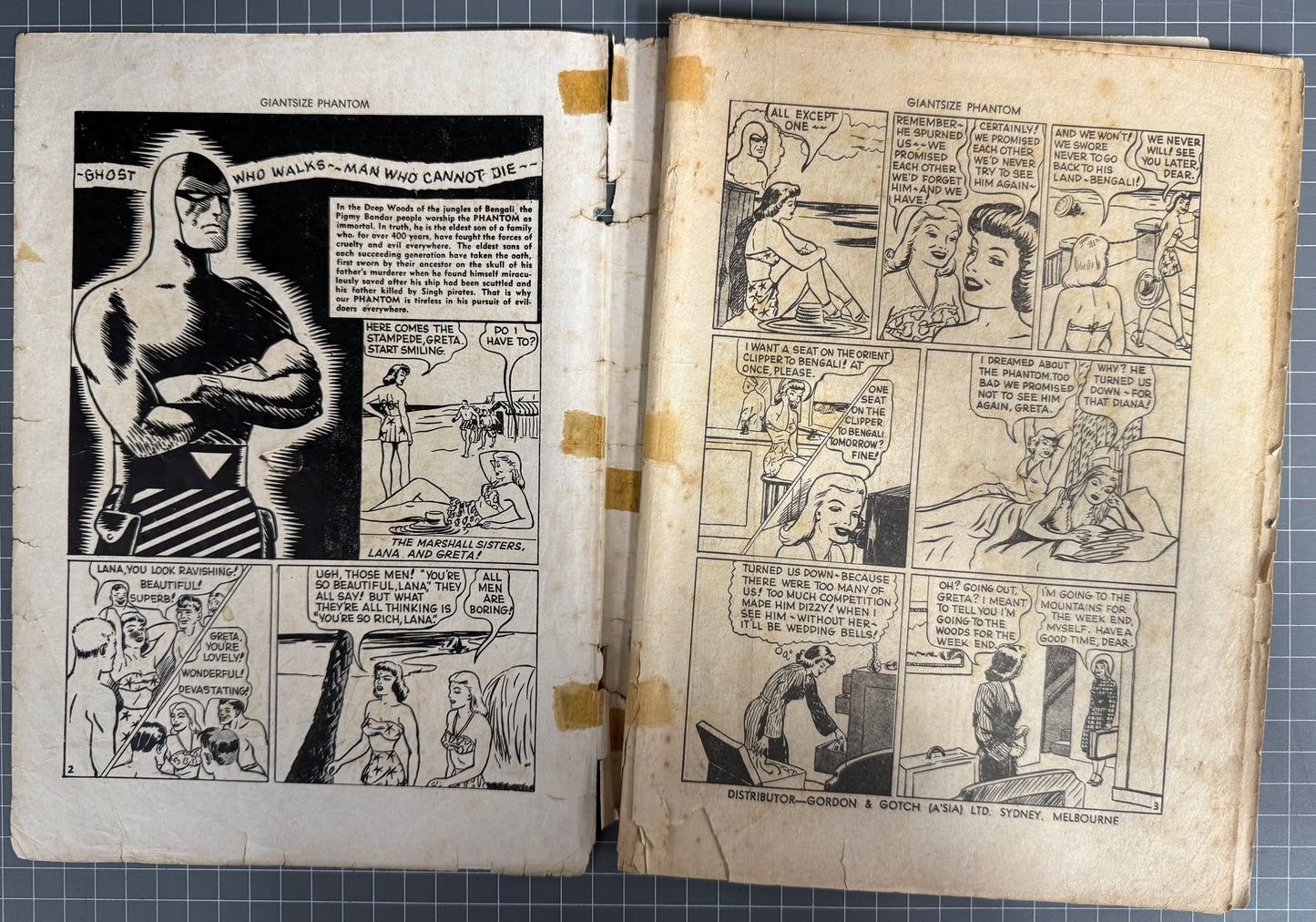 GIANTSIZE COMIC WITH THE PHANTOM #2 (FREW) AUSTRALIAN *SCARCE* PRE-DECIMAL 1957