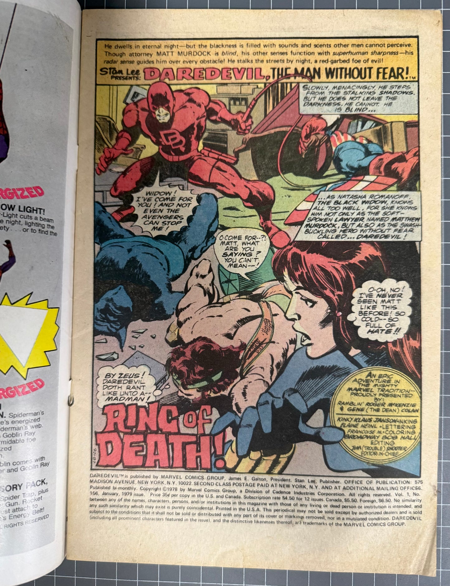 DAREDEVIL #156 [MARVEL COMICS] NEWSSTAND 1978 VG