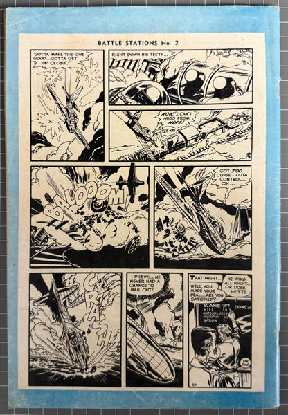 BATTLE STATIONS #2 [BARMOR PUBLICATIONS] AUSTRALIAN PRE-DECIMAL COMIC 1959