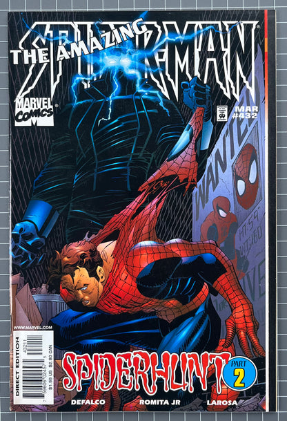 🔑 AMAZING SPIDER-MAN #432 [MARVEL COMICS] *1ST APP. BLACK TARANTULA* 1998 VF