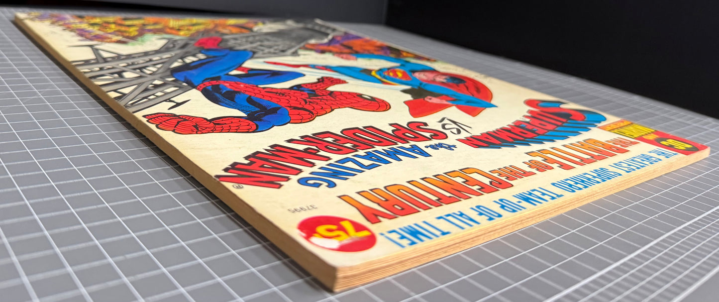 🔑 SUPERMAN VS. THE AMAZING SPIDER-MAN [DC MARVEL PRESENT] TREASURY 1976 FN+
