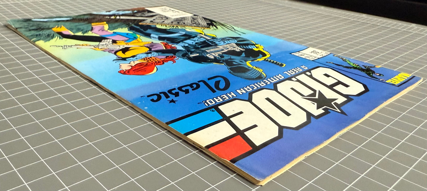 🔑 G.I. JOE A REAL AMERICAN HERO CLASSIC #63 *SCARCE* COMIC 3RD PRINT SNAKE EYES