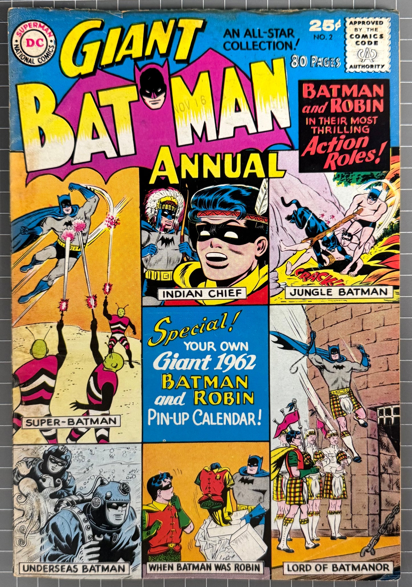 🔑 BATMAN ANNUAL #2 [DC COMICS] 1961 VG