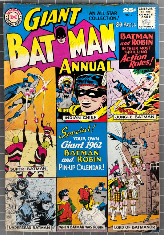 🔑 BATMAN ANNUAL #2 [DC COMICS] 1961 VG