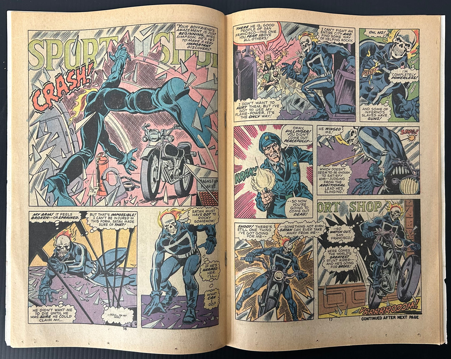 GHOST RIDER #9 [MARVEL COMICS] DIRECT 1974 FN