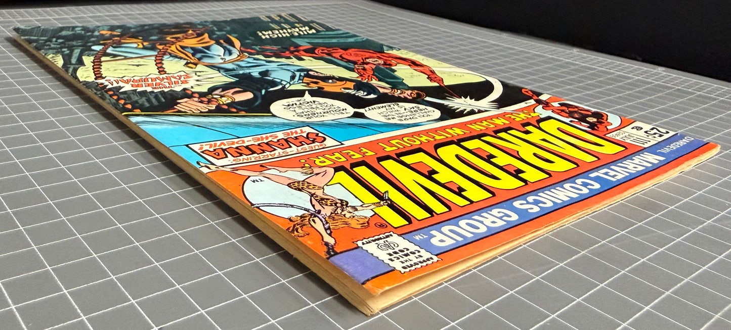 🔑 DAREDEVIL #111 [MARVEL COMICS] DIRECT *1ST APP. SILVER SAMURAI* 1974 FN