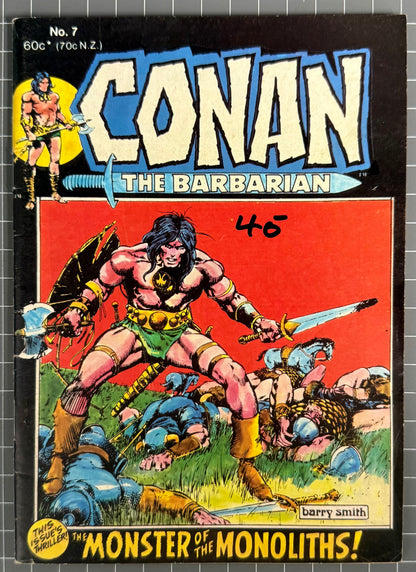 CONAN THE BARBARIAN #7 [YAFFA PUBLISHING] AUSTRALIAN MARVEL DIGEST COMIC 1981