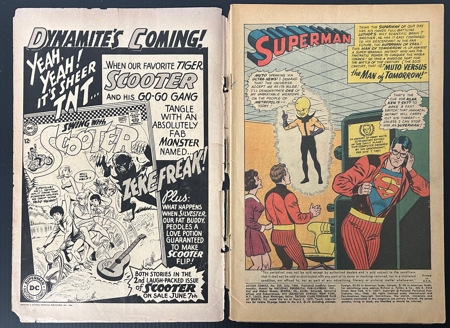 ACTION COMICS #339 [DC COMICS] DIRECT 1966 GD-