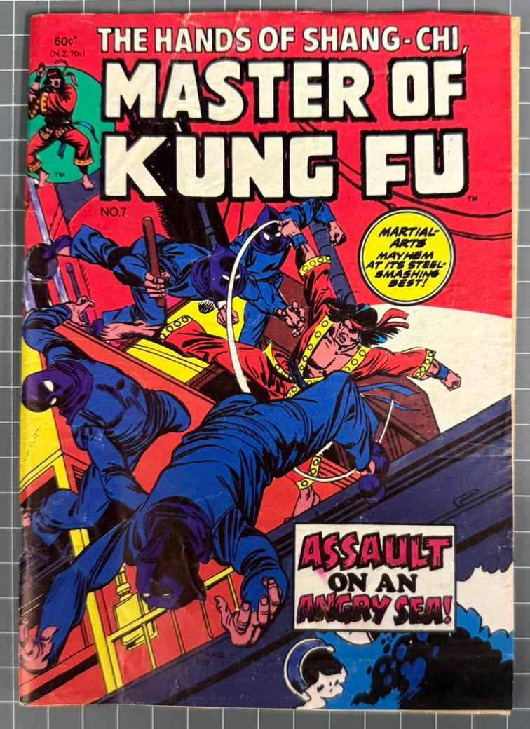 MASTER OF KUNG FU #7 [YAFFA PUBLISHING] AUSTRALIAN MARVEL DIGEST COMIC 1980