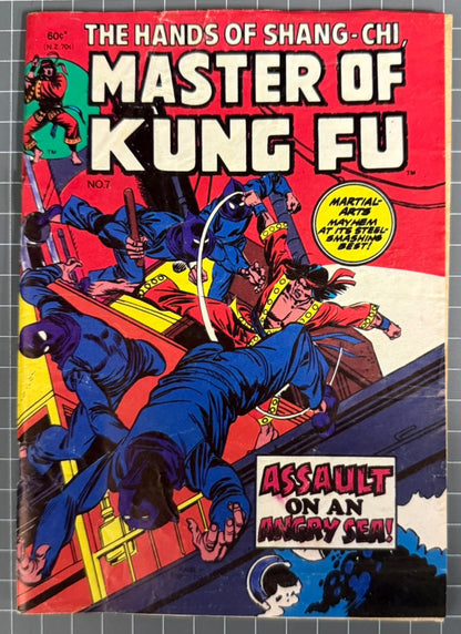 MASTER OF KUNG FU #7 [YAFFA PUBLISHING] AUSTRALIAN MARVEL DIGEST COMIC 1980