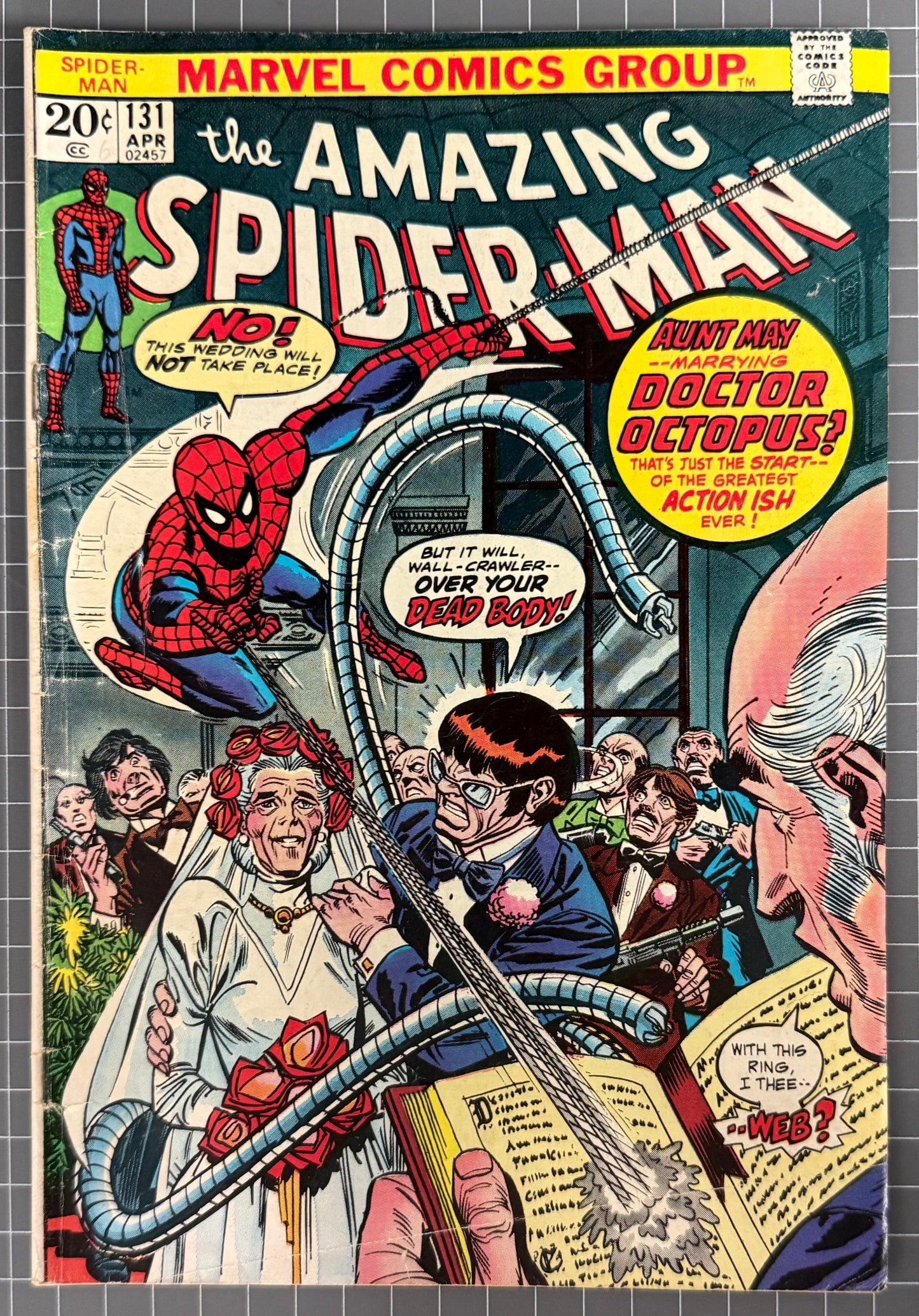 🔑 THE AMAZING SPIDER-MAN #131 [MARVEL COMICS] DIRECT 1974 VG-
