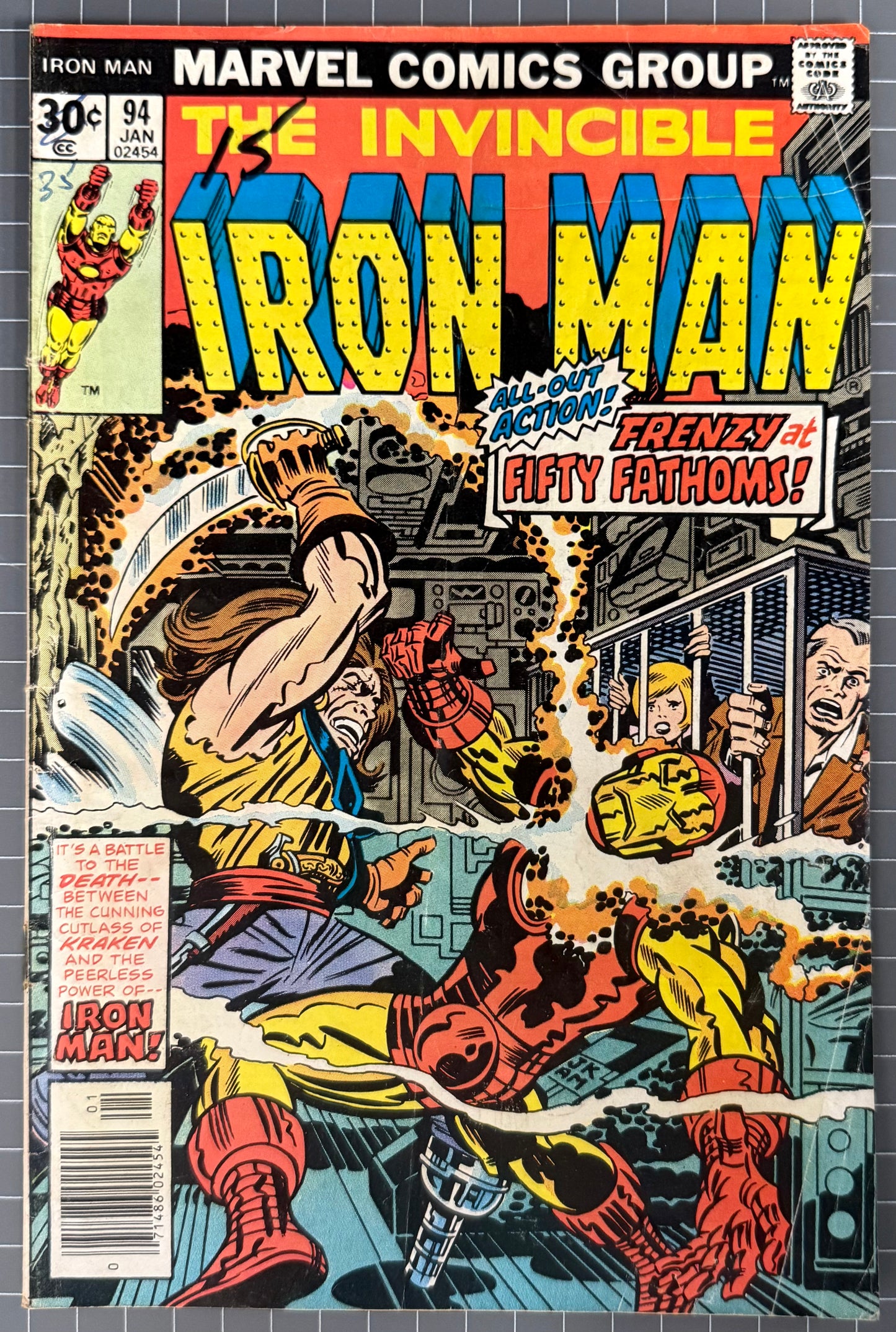 THE INVINCIBLE IRON MAN #94 [MARVEL COMICS] 1977 GD/VG