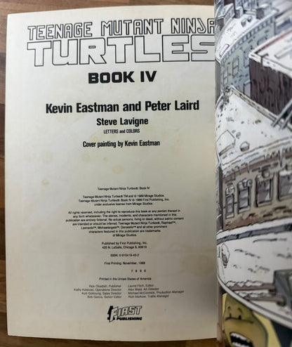 TEENAGE MUTANT NINJA TURTLES #1, 2, 3, 4 SET FIRST GRAPHIC NOVEL EASTMAN LAIRD 1988/89