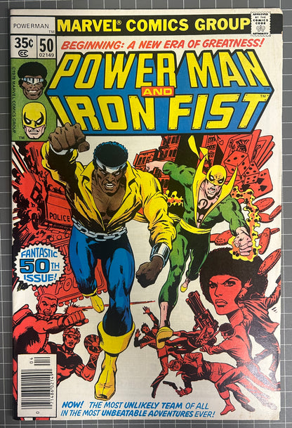 🔑 POWER MAN #50 [MARVEL COMICS] *RETITLED POWER MAN & IRON FIST* 1978