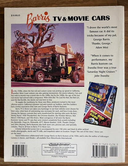 BARRIS TV & MOVIE CARS [MOTORBOOKS] TPB 1996 VERY GOOD