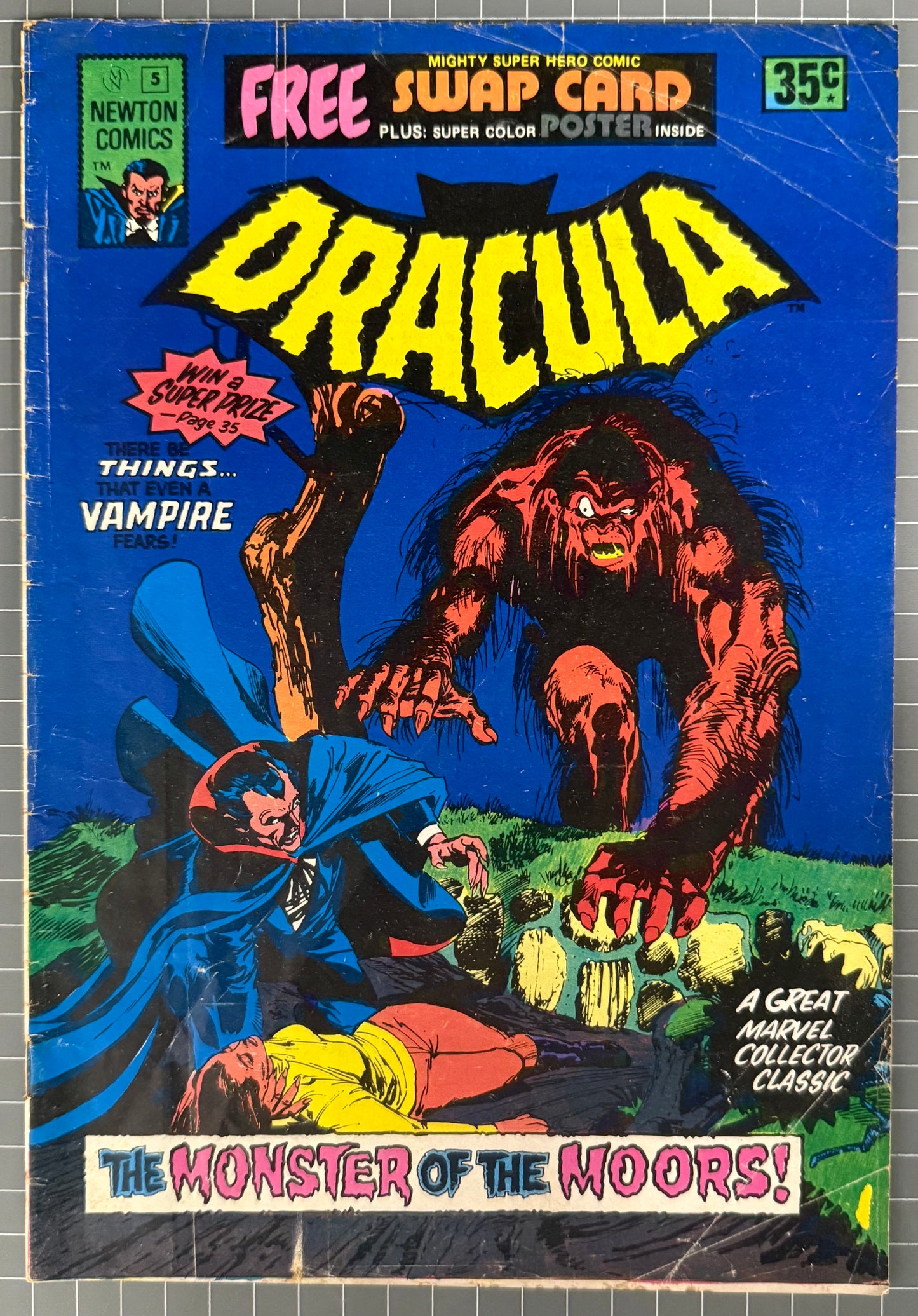 TALES OF HORROR DRACULA #5 + POSTER [NEWTON COMICS] AUSTRALIAN 1975