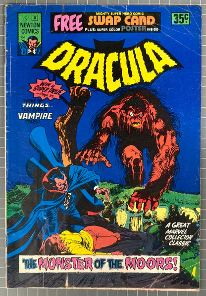 TALES OF HORROR DRACULA #5 + POSTER [NEWTON COMICS] AUSTRALIAN 1975