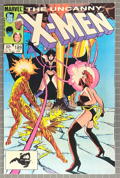 THE UNCANNY X-MEN #189 [MARVEL COMICS] DIRECT 1985 VF
