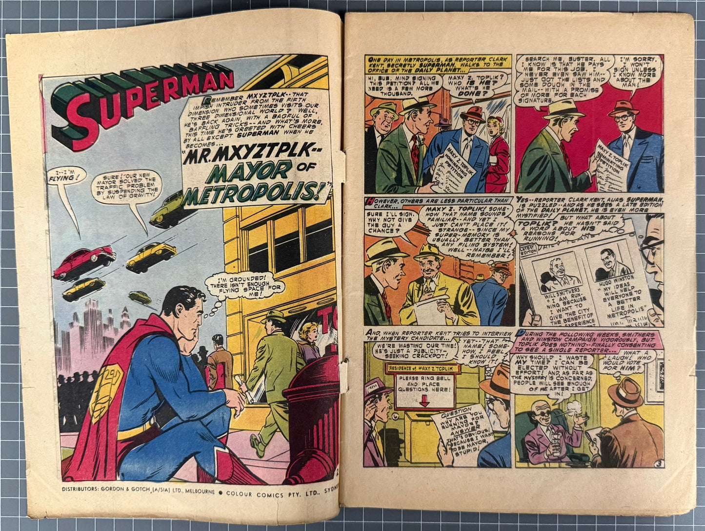 SUPERMAN #111 [COLOUR COMICS] AUSTRALIAN PRE-DECIMAL *SCARCE* 1956