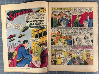 SUPERMAN #111 [COLOUR COMICS] AUSTRALIAN PRE-DECIMAL *SCARCE* 1956