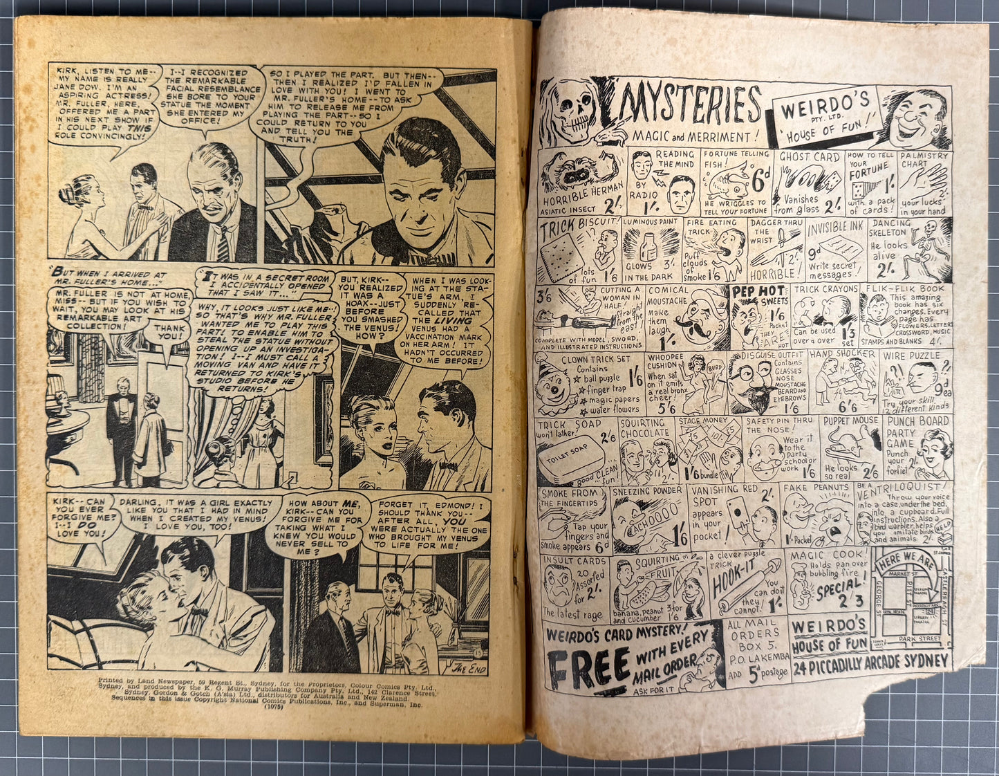 COLOSSAL COMIC #20 [COLOUR COMICS] AUSTRALIAN PRE-DECIMAL 1962