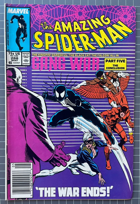 THE AMAZING SPIDER-MAN #288 [MARVEL COMICS] NEWSSTAND 1987 FN-