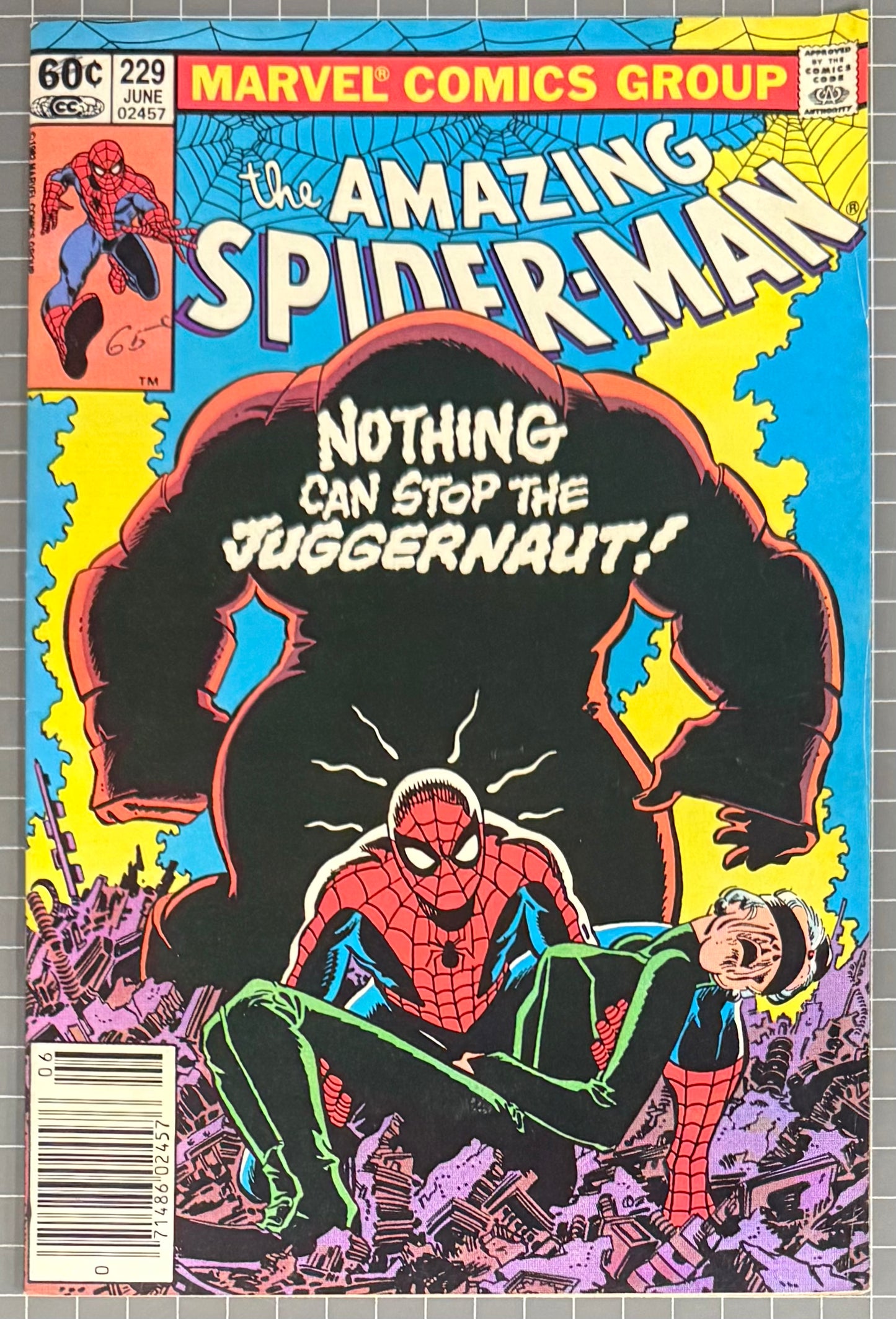 🔑 THE AMAZING SPIDER-MAN #229 [MARVEL COMICS] NEWSSTAND 1982 VF-