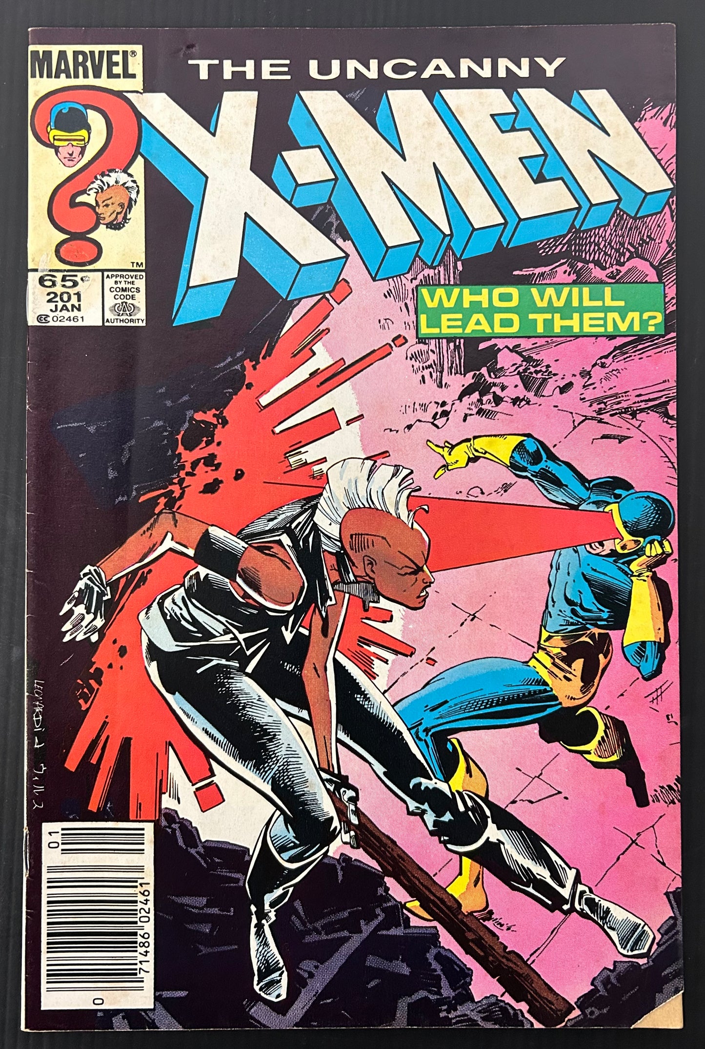 🔑 THE UNCANNY X-MEN #201 [MARVEL COMICS] *1ST APP. NATHAN SUMMERS AS A BABY* 1986 VG+