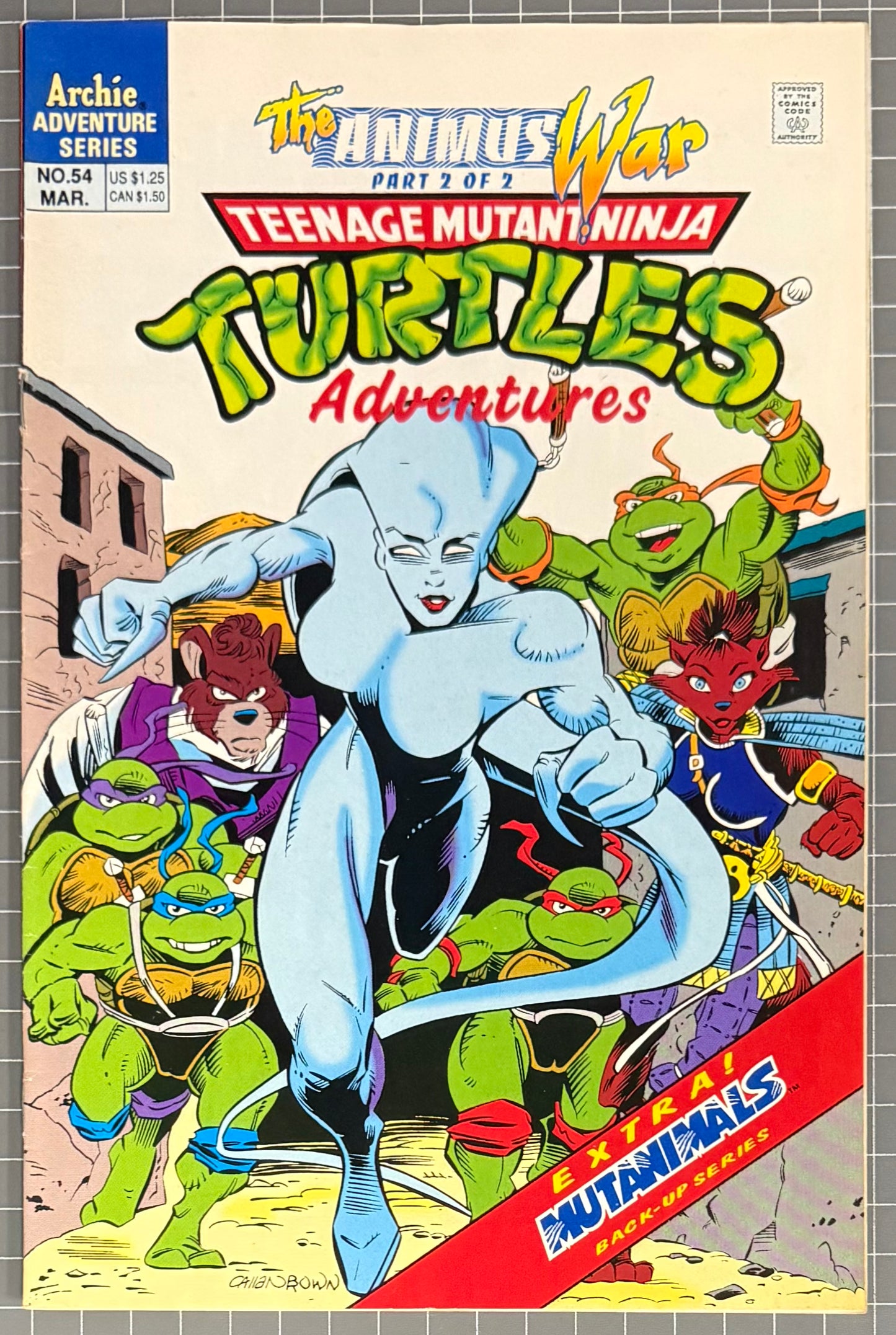 TEENAGE MUTANT NINJA TURTLES ADVENTURES #54 [ARCHIE] DIRECT COMIC 1994 FN/VF