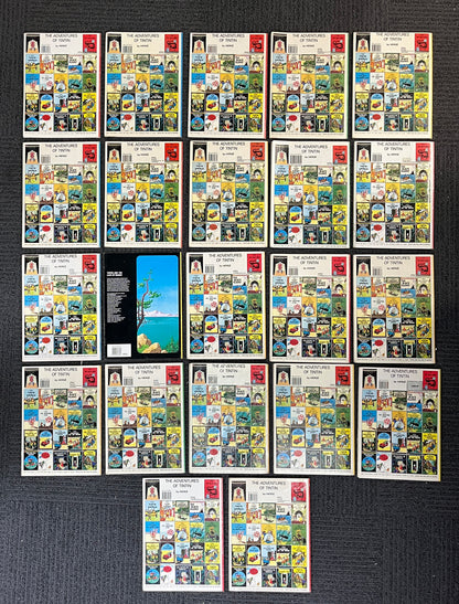 22 x Tintin Paperbacks - Herge,  All Mammoth Pubs., ex-libris